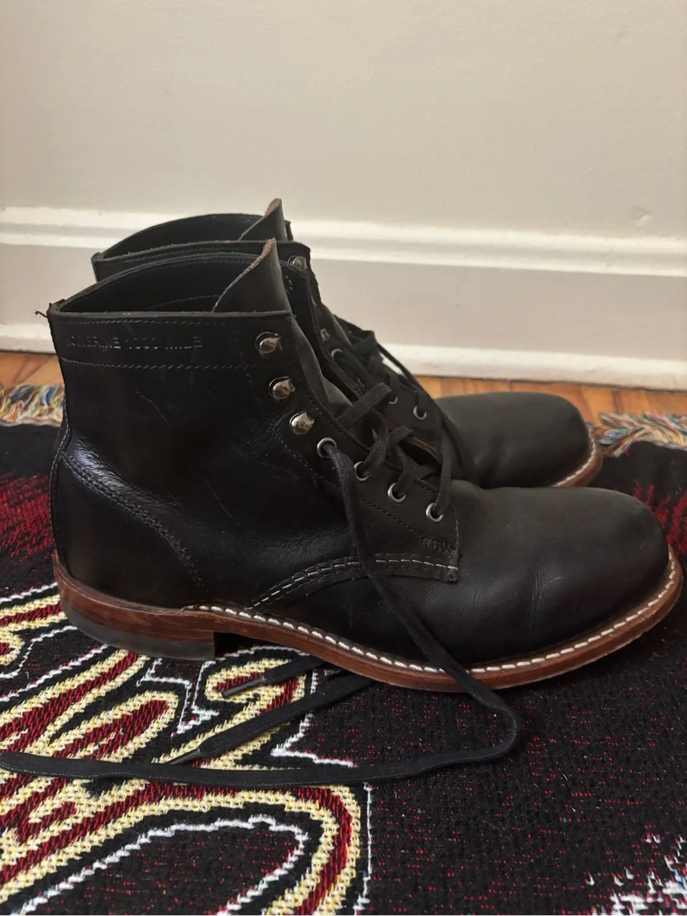 Wolverine 1000 mile boots men’s size 9 made in USA